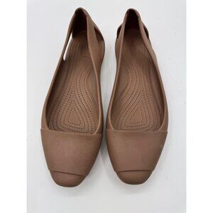 Crocs Sienna Brown/Bronze Flats With Closed Toe Size 9
